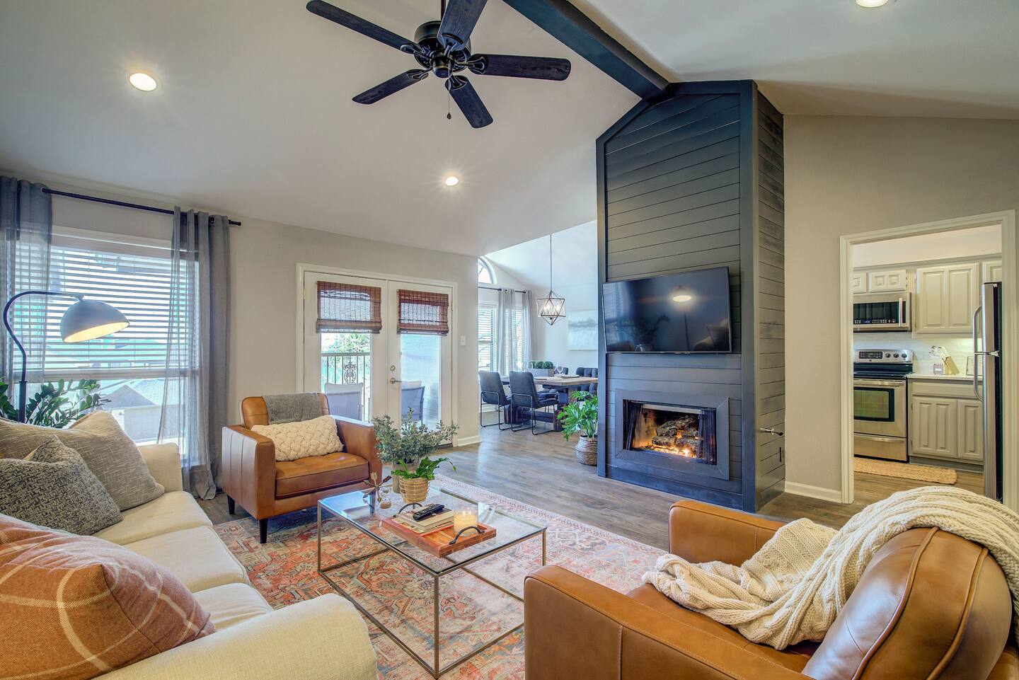 Mid-Century Flair with Hot Tub by the Lake