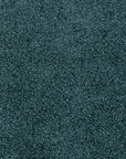 Wovenbyrd Round Pouf Ottoman with Foam Core Charcoal Wool Casual Boucle