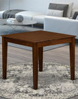 Pemberly Row 36" Traditional Asian Hardwood Dining Table in Walnut