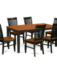 https://www.walmart.com/ip/East-West-Furniture-Nicoli-7-piece-Table-and-Kitchen-Chair-Set-in-Black-Cherry/692175230