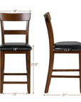 Gymax Set of 2 Barstools