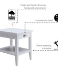 1 - Drawer Laurent End Table - From Where -