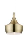 10 inch Antique Brass Pendant Ceiling Light - From Where -