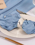10 Pack Dusty Blue Cheesecloth Napkins - From Where Finds -