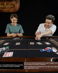 10 Player Brown Poker Table - From Where -