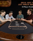 10 Player Brown Poker Table - From Where -
