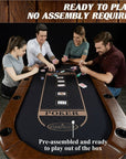 10 Player Brown Poker Table - From Where -