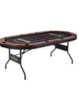 10 Player Brown Poker Table - From Where -