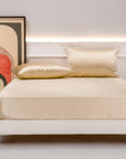 100% Mulberry Silk Fitted Sheets (Set of 3) - From Where Finds -