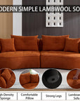 109‘’ Luxurious Curved Sectional Sofa - From Where -