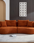 109‘’ Luxurious Curved Sectional Sofa - From Where -