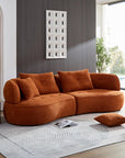 109‘’ Luxurious Curved Sectional Sofa - From Where -