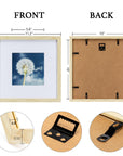 10x10 Natural Wood Picture Frame Set of 9 - From Where -