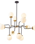 12 - Light Black Industrial Chandelier - From Where -