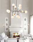 12 - Light Black Industrial Chandelier - From Where -