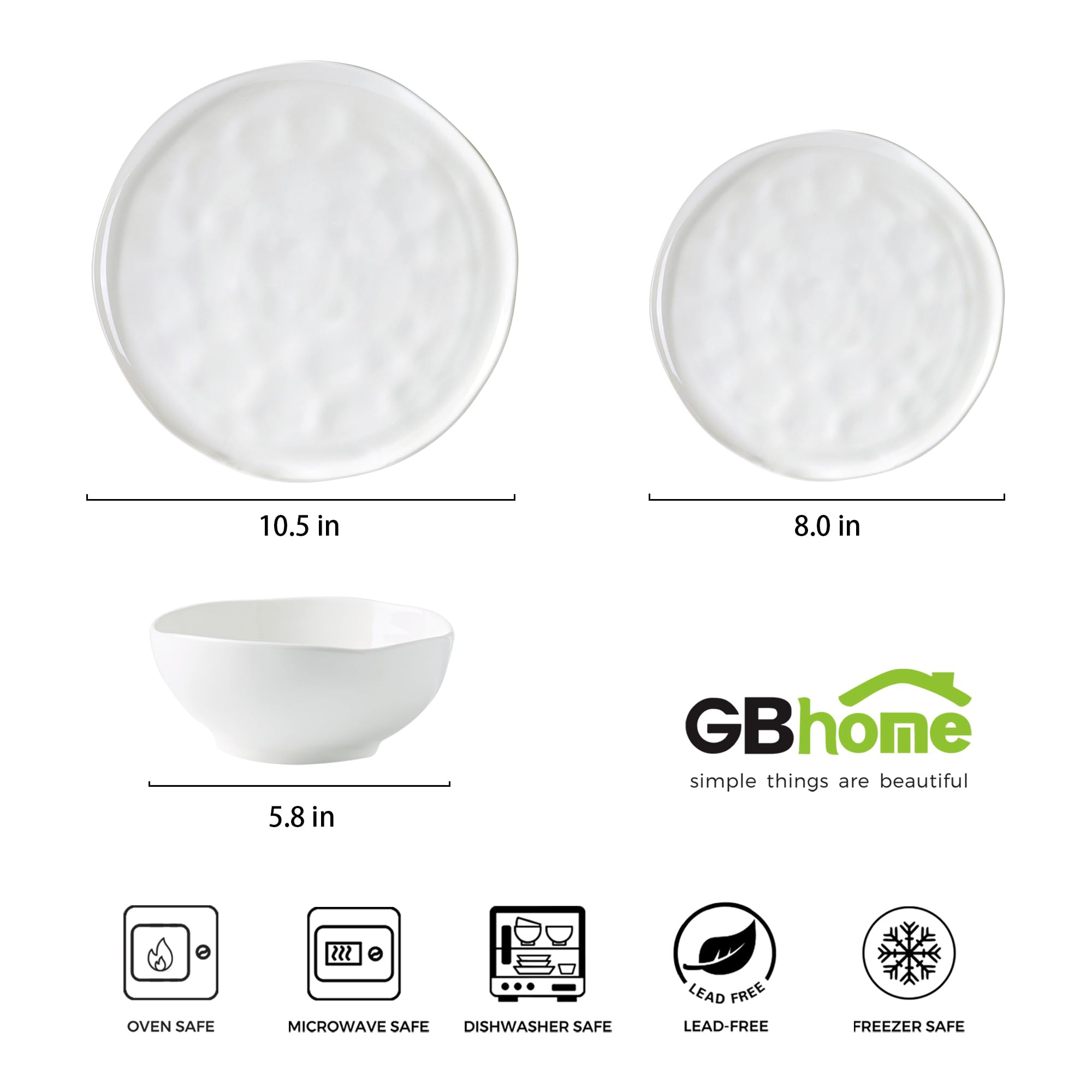 12 - Pieces Ceramic Dinnerware Sets - From Where -