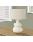 https://www.walmart.com/ip/Lighting-25-h-Table-Lamp-Ivory-Shade-Cream-Ceramic-Contemporary/5100999774