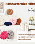 14 Inch Decorative Throw Pillows Round Pillows Cushion - From Where -