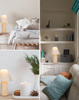 14" Organic Boho Small Table Lamp - From Where -