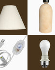 14" Organic Boho Small Table Lamp - From Where -