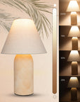 14" Organic Boho Small Table Lamp - From Where -