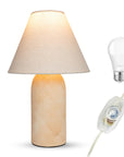14" Organic Boho Small Table Lamp - From Where -