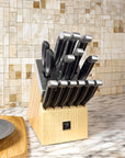 14 - pc Self - Sharpening Knife Block Set - From Where -