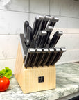 14 - pc Self - Sharpening Knife Block Set - From Where -