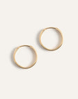14K Gold Bold Hoops - From Where Finds -