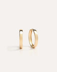14K Gold Bold Hoops - From Where Finds -