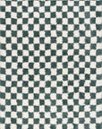 Bettie Retro Checkered Shag Rug | Green