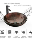 16.5 Round Ceramic Bathroom Sink Combo - From Where -