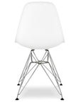 17" White Steel Dining Chair - From Where -