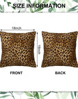 18" Leopard Pillow Covers (Set of 2) - From Where -
