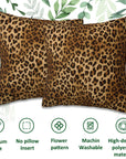 18" Leopard Pillow Covers (Set of 2) - From Where -