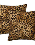 18" Leopard Pillow Covers (Set of 2) - From Where -
