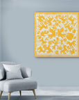 18x18 - Inch Folk Story in Yellow by Chariklia Zarris - From Where -