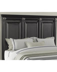 Roundhill Furniture Renova Vintage Black Wood Panel Bed, Queen