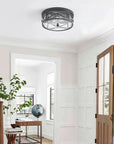 2 - Light Metal Frame Ceiling Light - From Where -