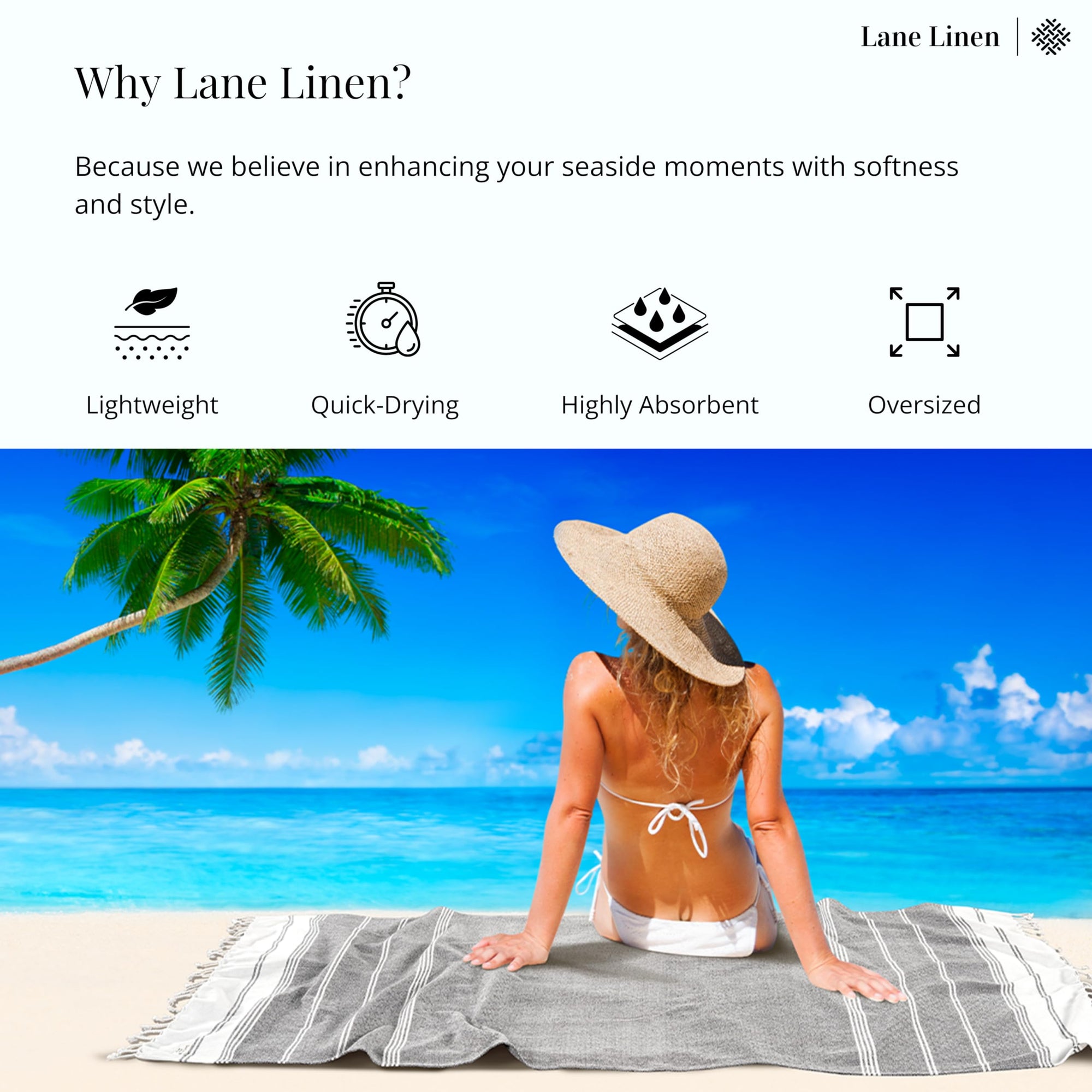 2 Pack Beach Towels Oversized - From Where -