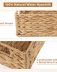 2 Pack Water Hyacinth Toilet Paper Basket - From Where -