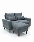 2 - Seat Sofa Couch with Ottoman Footstool - From Where -