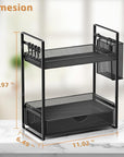 2 - Tier Bathroom Counter Organizer - From Where Finds -