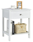 2 - Tier Bedside Table with Drawer - From Where -