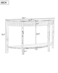2 - Tier Half Moon Console Table - From Where -