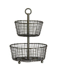 2 - Tier Iron Fruit Basket - From Where -