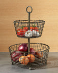 2 - Tier Iron Fruit Basket - From Where -