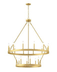 20 - Light Distressed Farmhouse Chandelier - From Where -