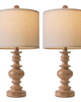 20" Rustic Bedside Lamps (Set of 2) - From Where -