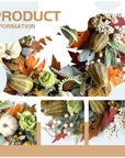22" Farmhouse Autumn Wreath - From Where -